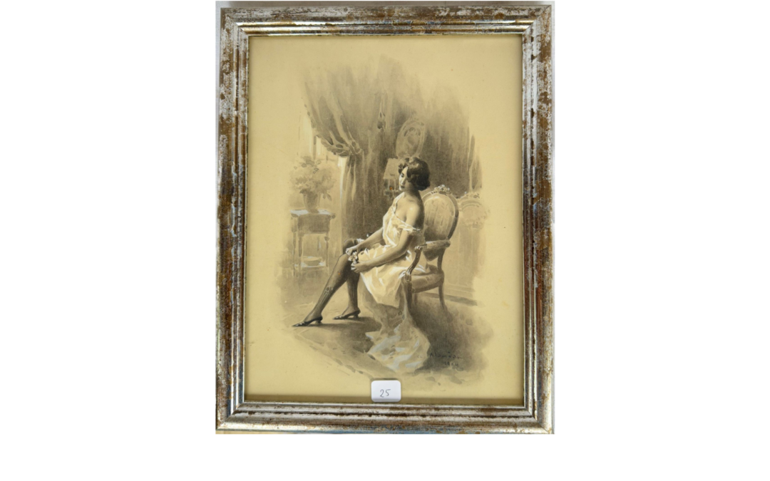 Charles Atamian, illustrateur. Ader vend 3 illustrations à Drouot.